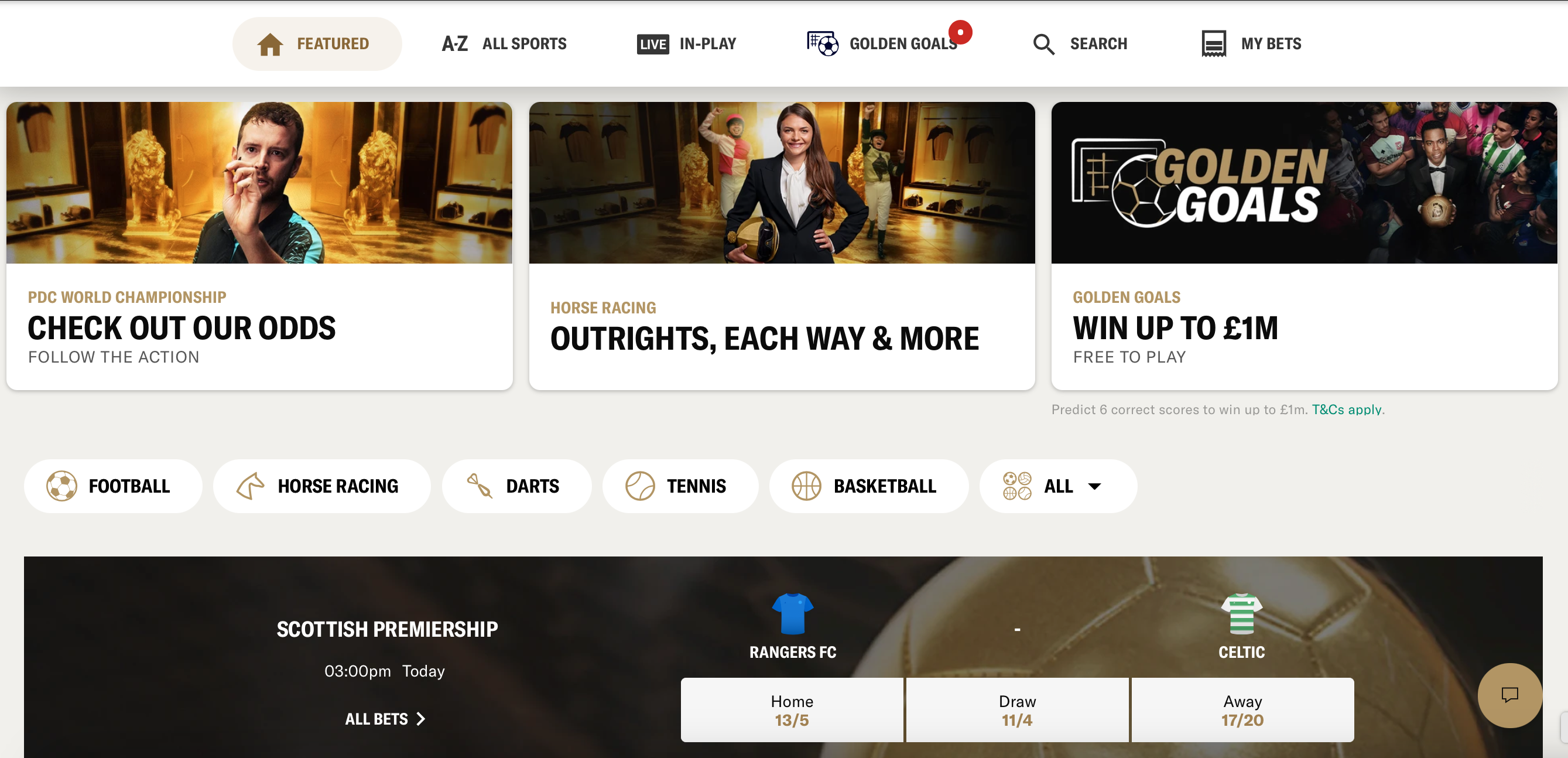 BetMGM's sportsbook homepage, featuring promotions at the top and major sports markets below